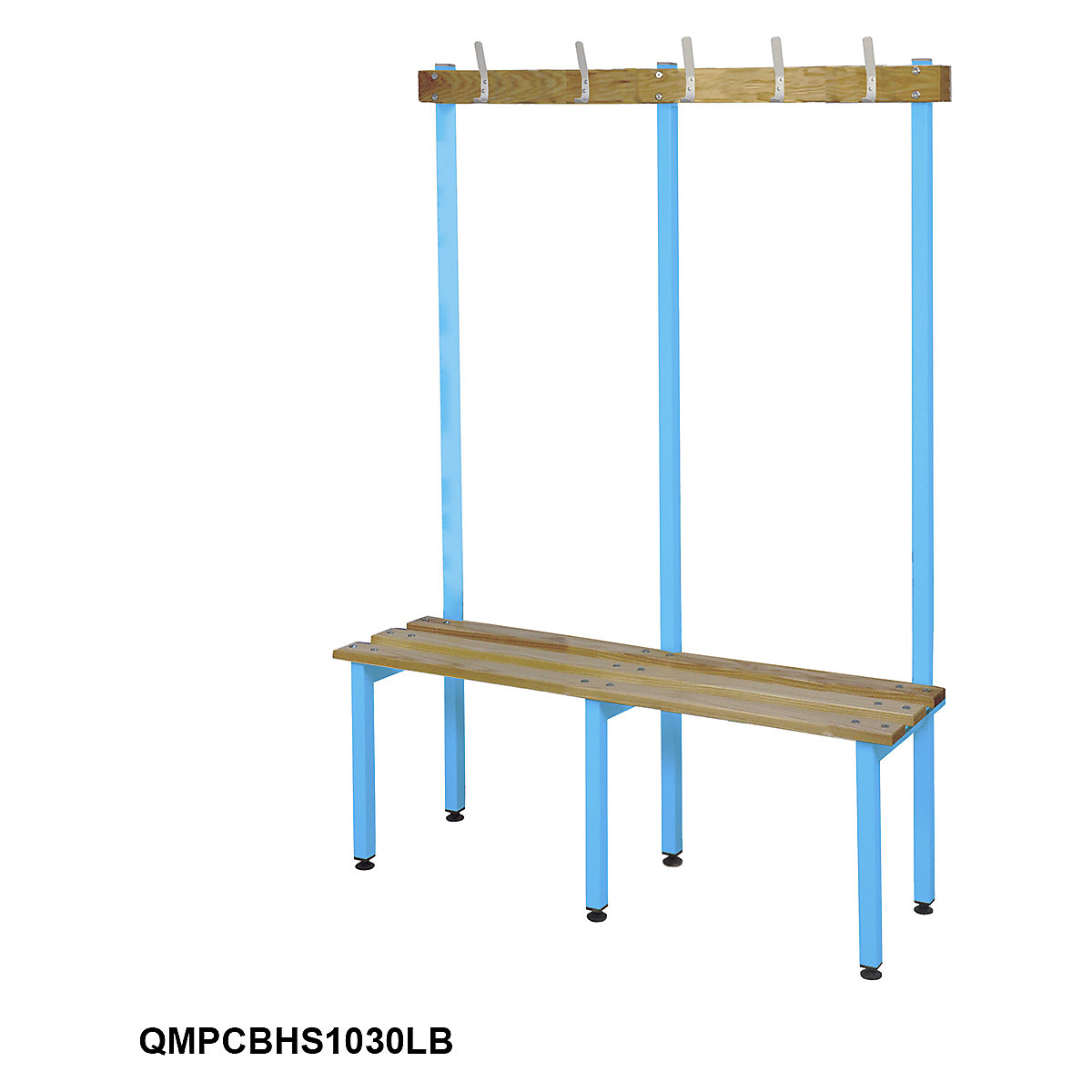 Mercian Changing Room Benches with Hooks (Product illustration 5)-4