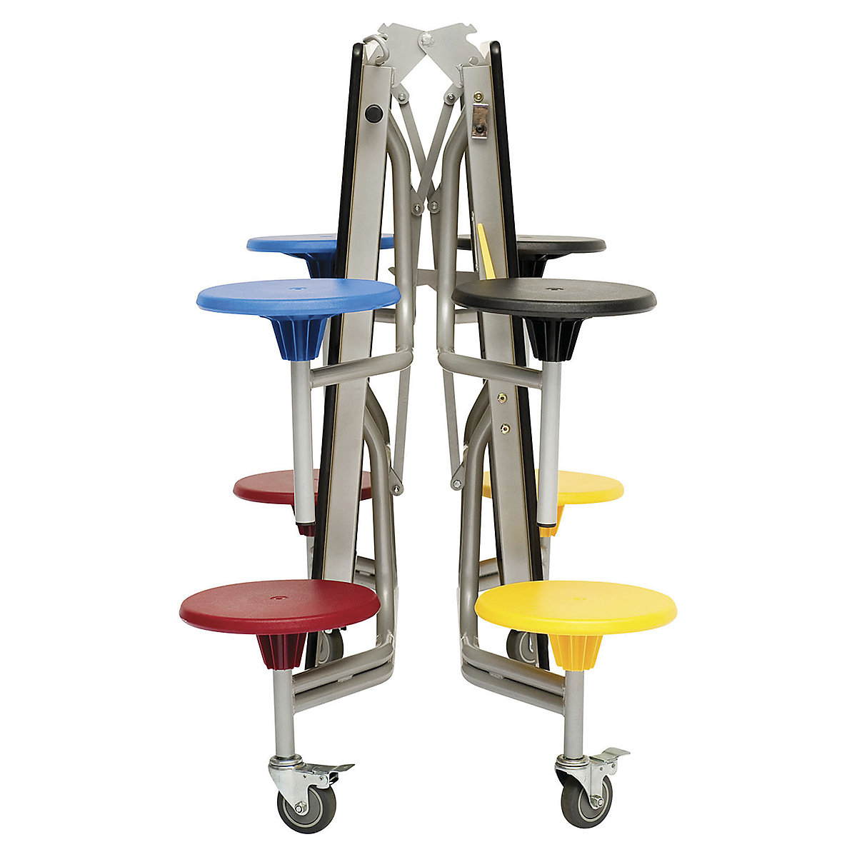 Classic Rectangular Mobile Dining Units Canteen Chair & Table Unit (Product illustration 7)-6