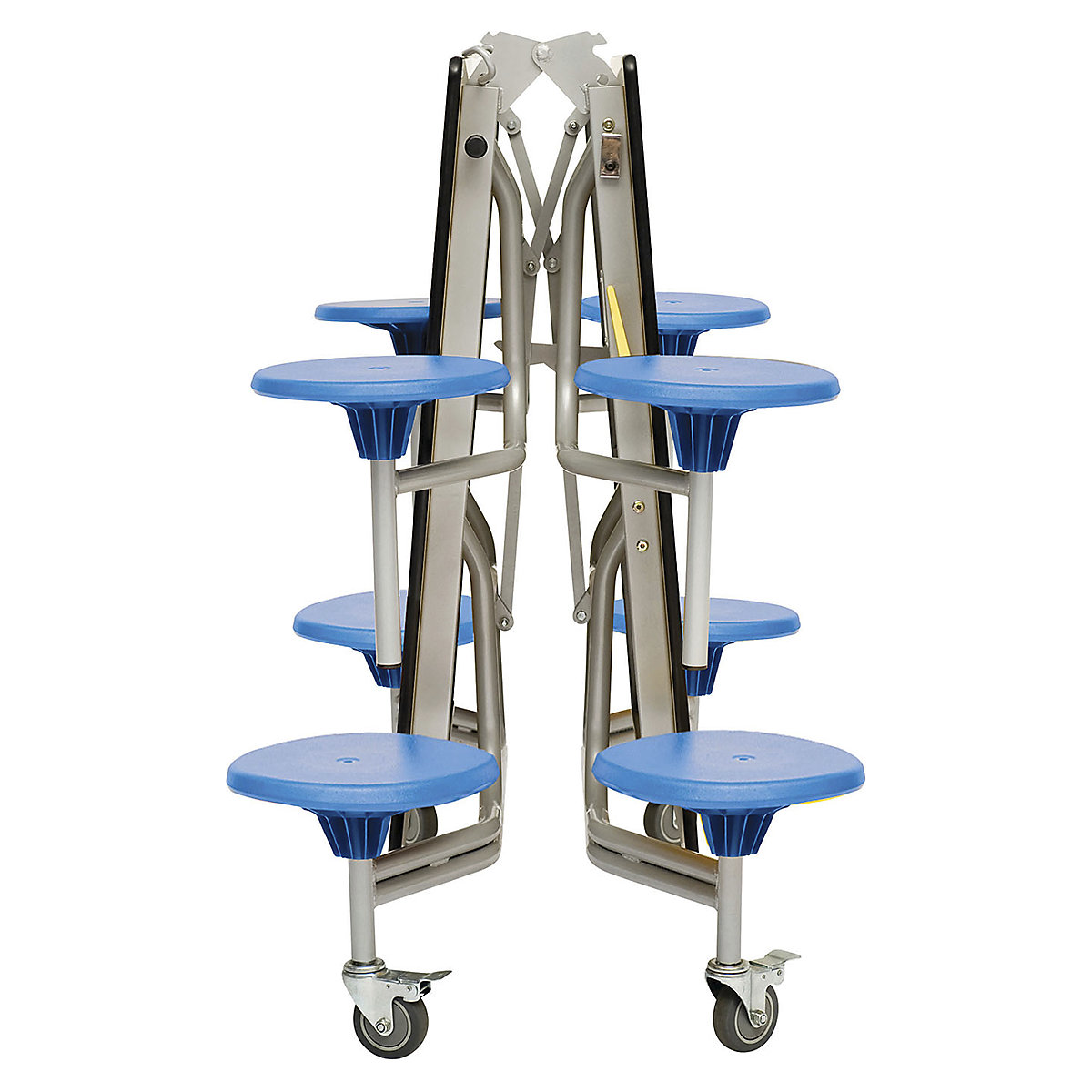 Classic Rectangular Mobile Dining Units Canteen Chair & Table Unit (Product illustration 6)-5