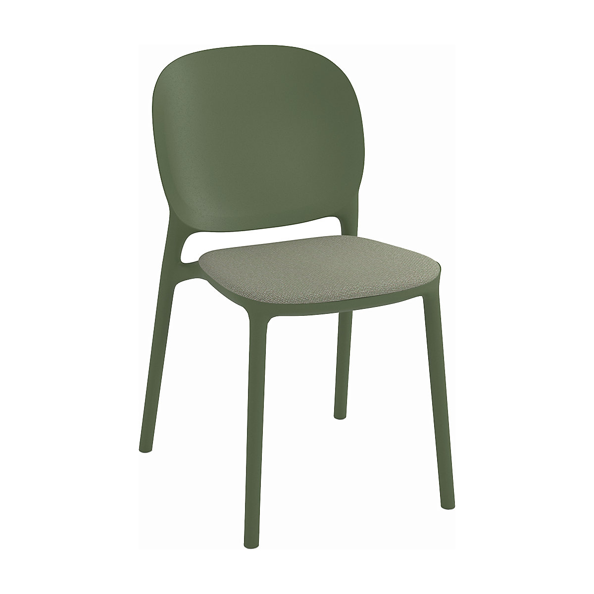 Dams Evergreen Eco Padded Bistro Chair (Pack of 2), Dams Evergreen Eco Padded Bistro Chair (Pack of 2), Evergreen Eco Padded Bistro Chair (pack of 2) | No Arms | Olive Green | Signature-5