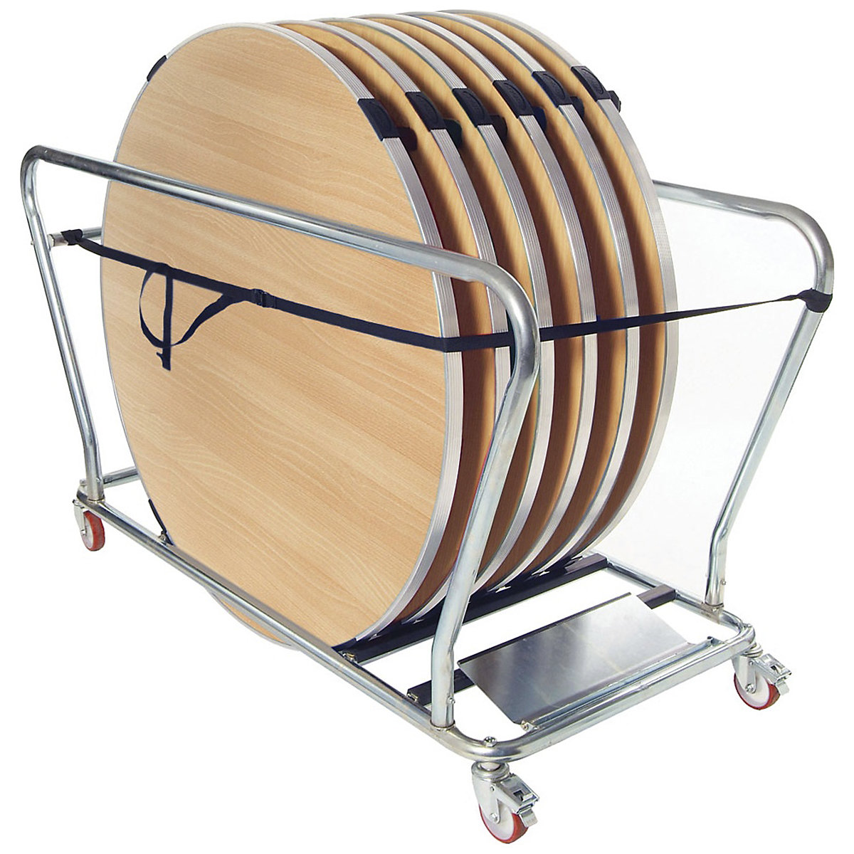 Gopak 4ft Round Folding Tables + Trolley Bundle