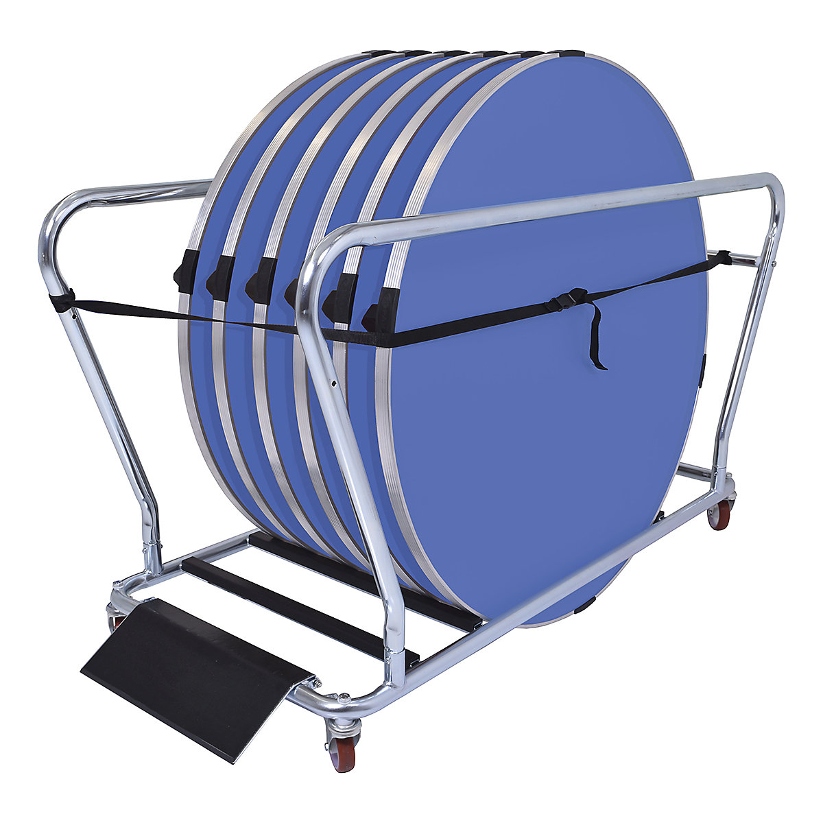 Gopak 4ft Round Folding Tables + Trolley Bundle (Product illustration 3)-2