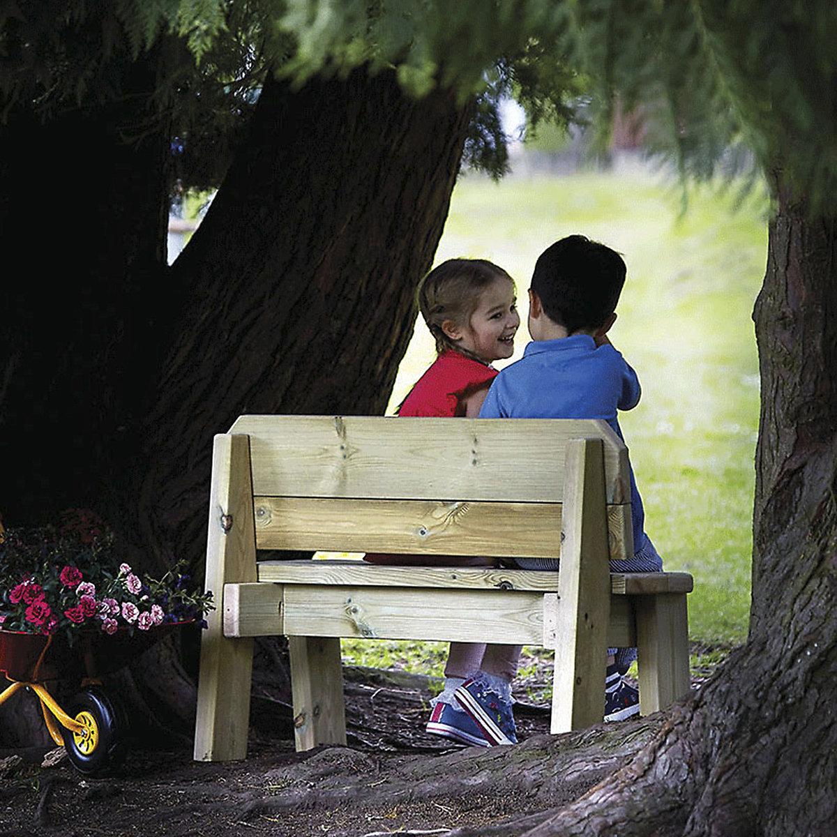 Millhouse Preschool Buddy Bench Outdoor Furniture & Play
