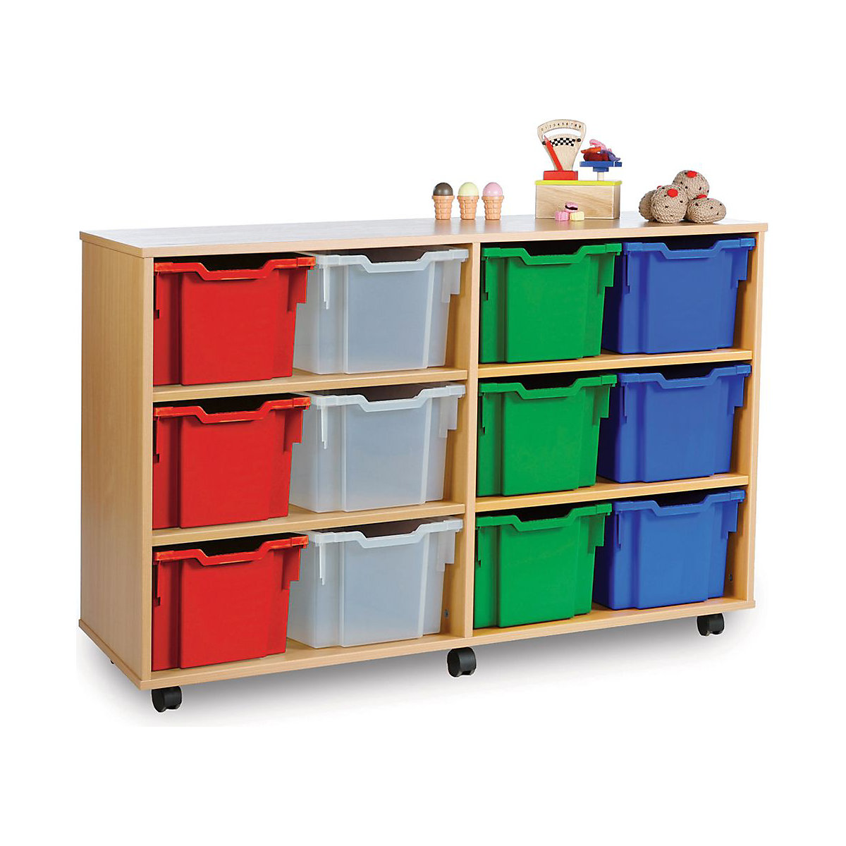 12 Extra Double Tray Wooden Units