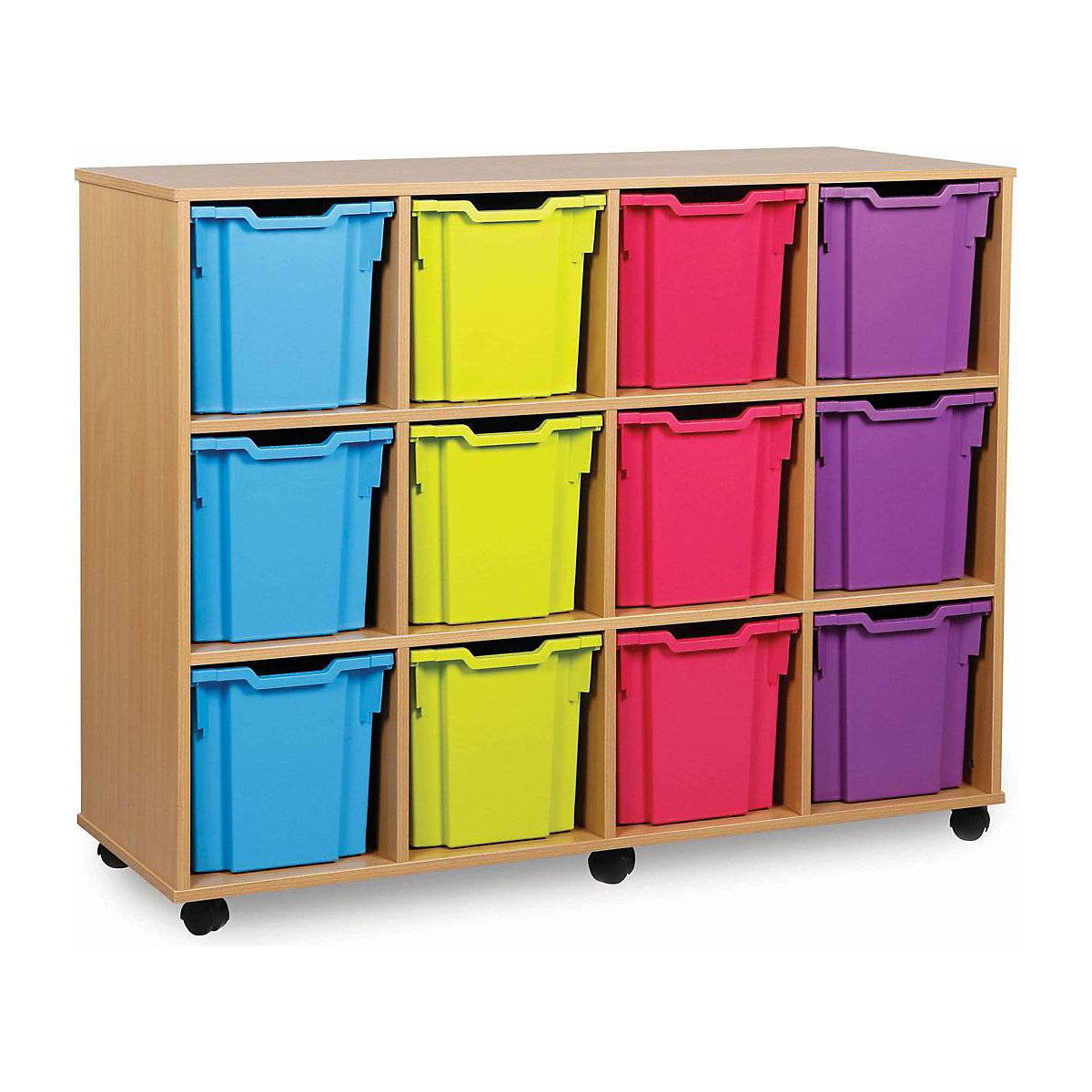 12 Quad Tray Wooden Units