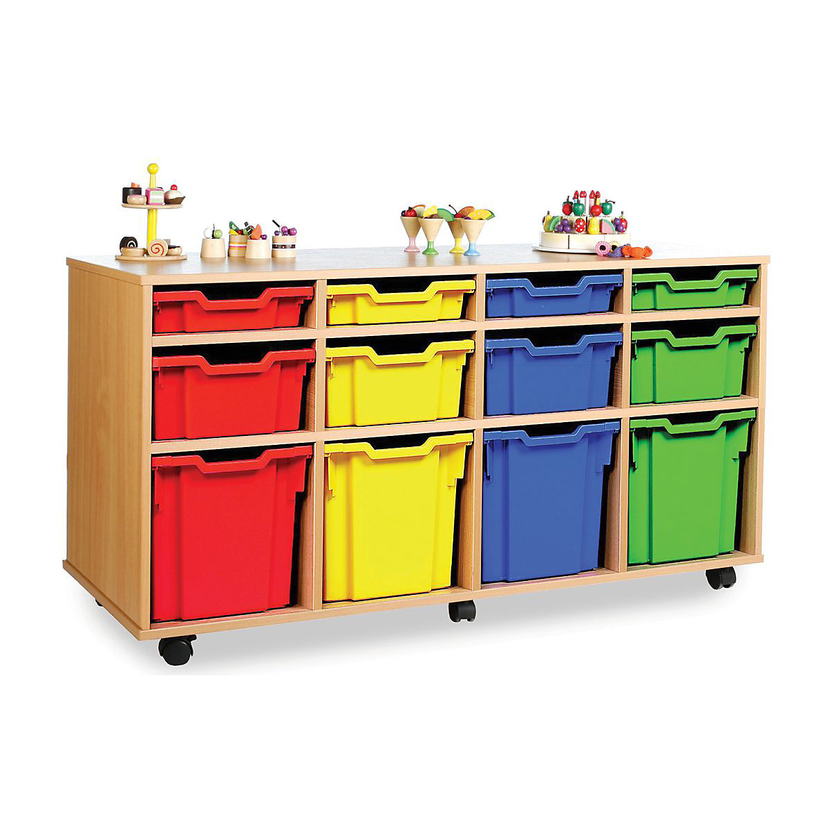 12 Variety Tray 4 Column Wooden Units