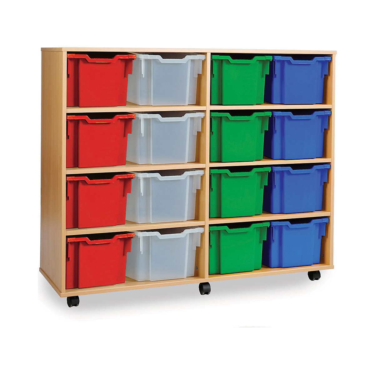 16 Extra Double Tray Wooden Units