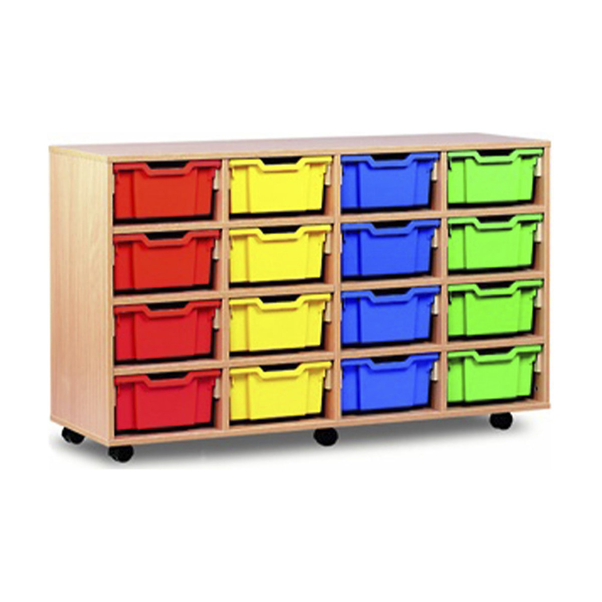 16 Tray Double Mobile Storage