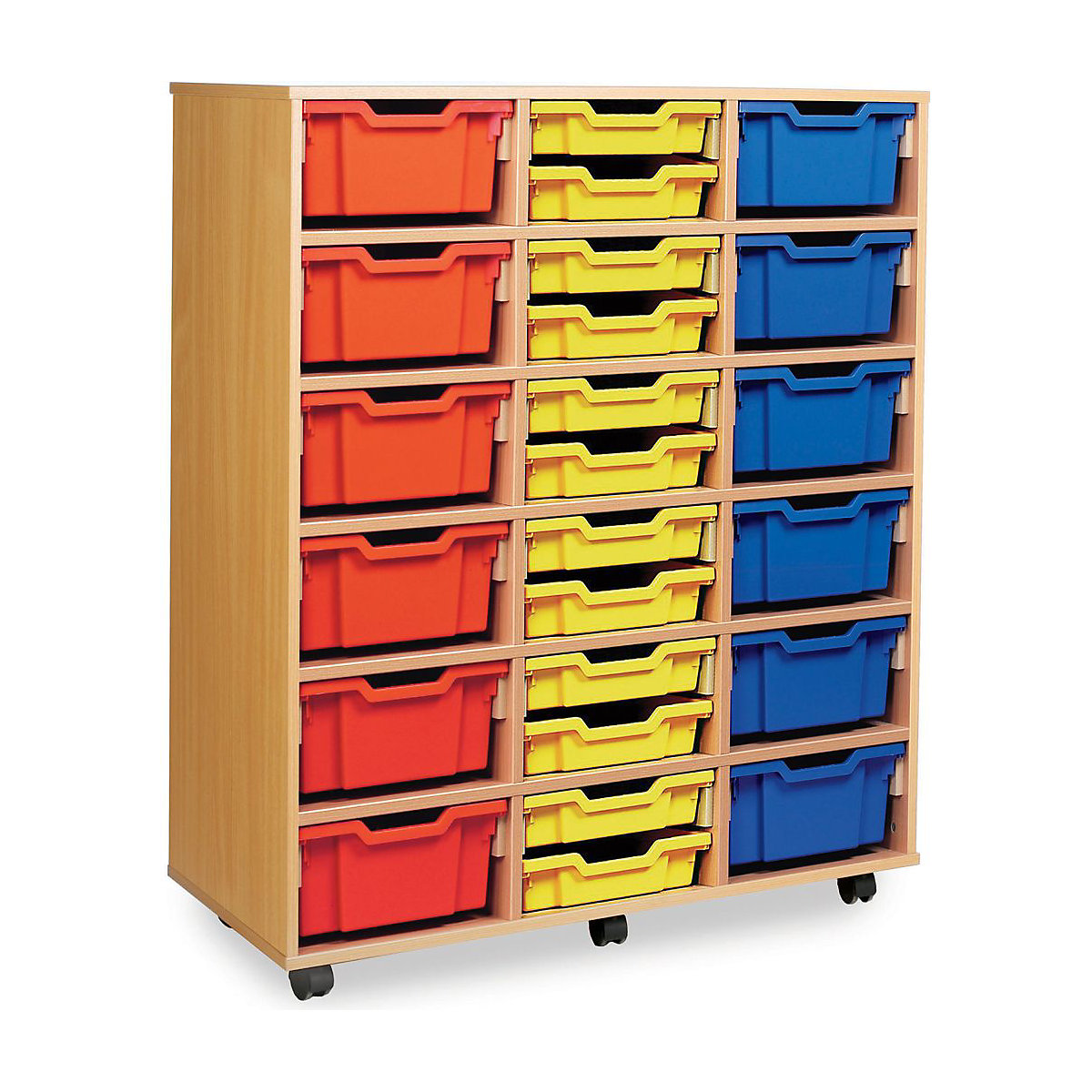 18 Double Tray Wooden Units