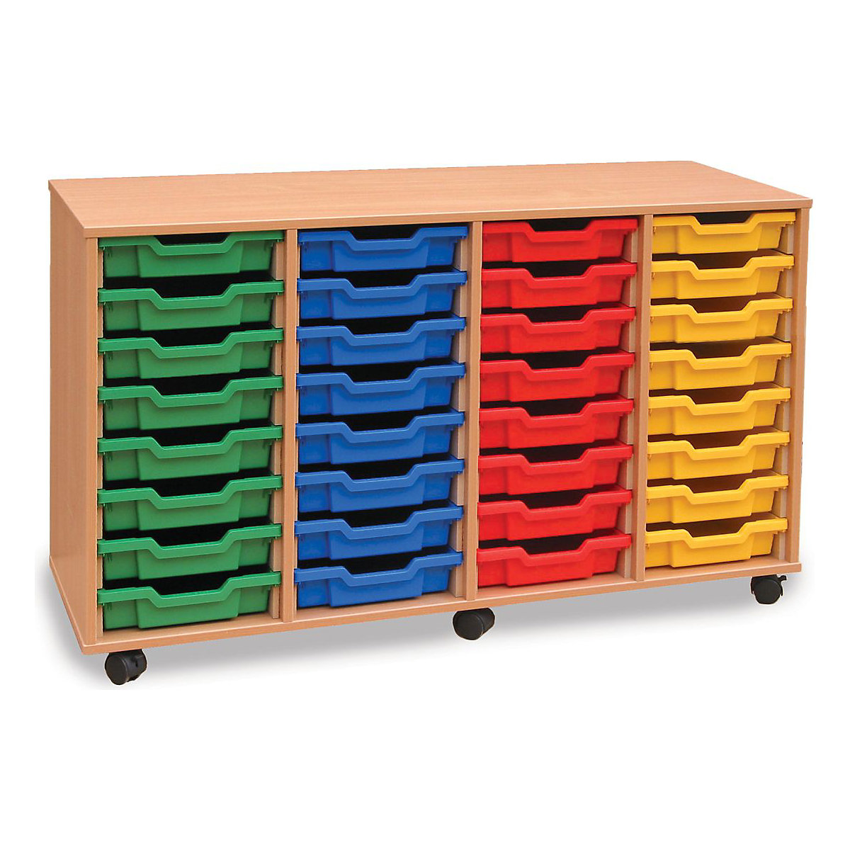 32 Single Tray Wooden Units