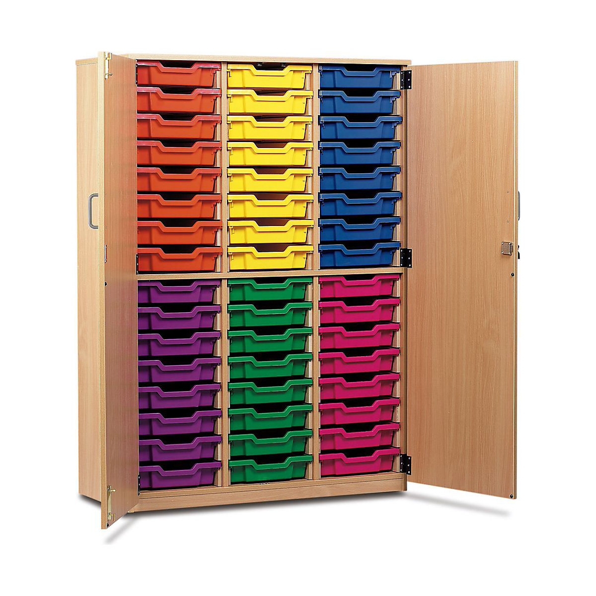 48 Single Tray Wooden Units With Full Lockable doors