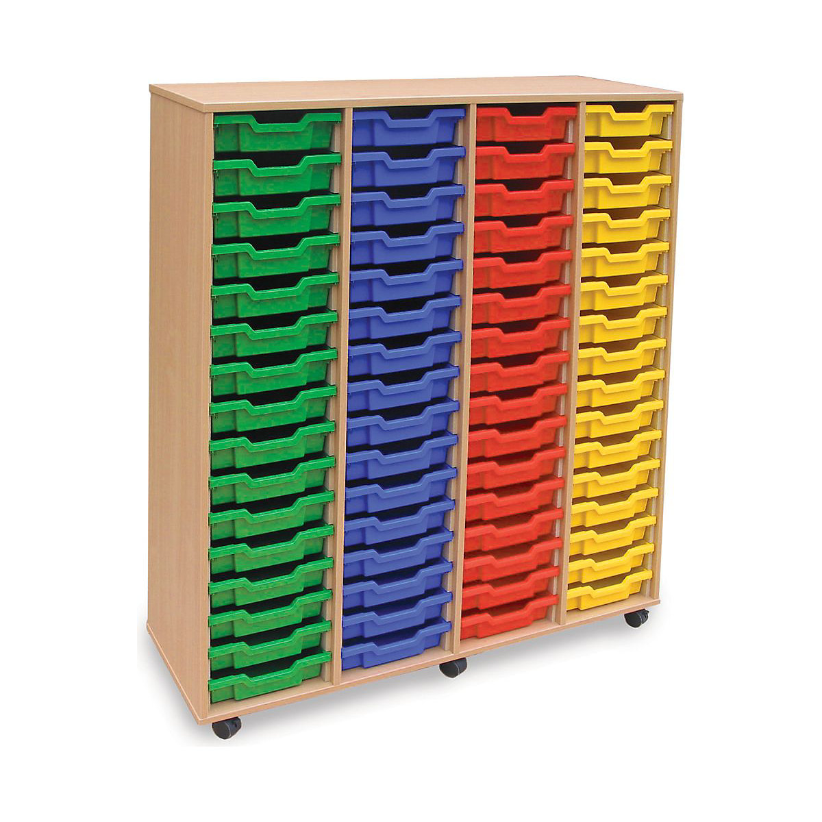 64 Single Tray Wooden Units