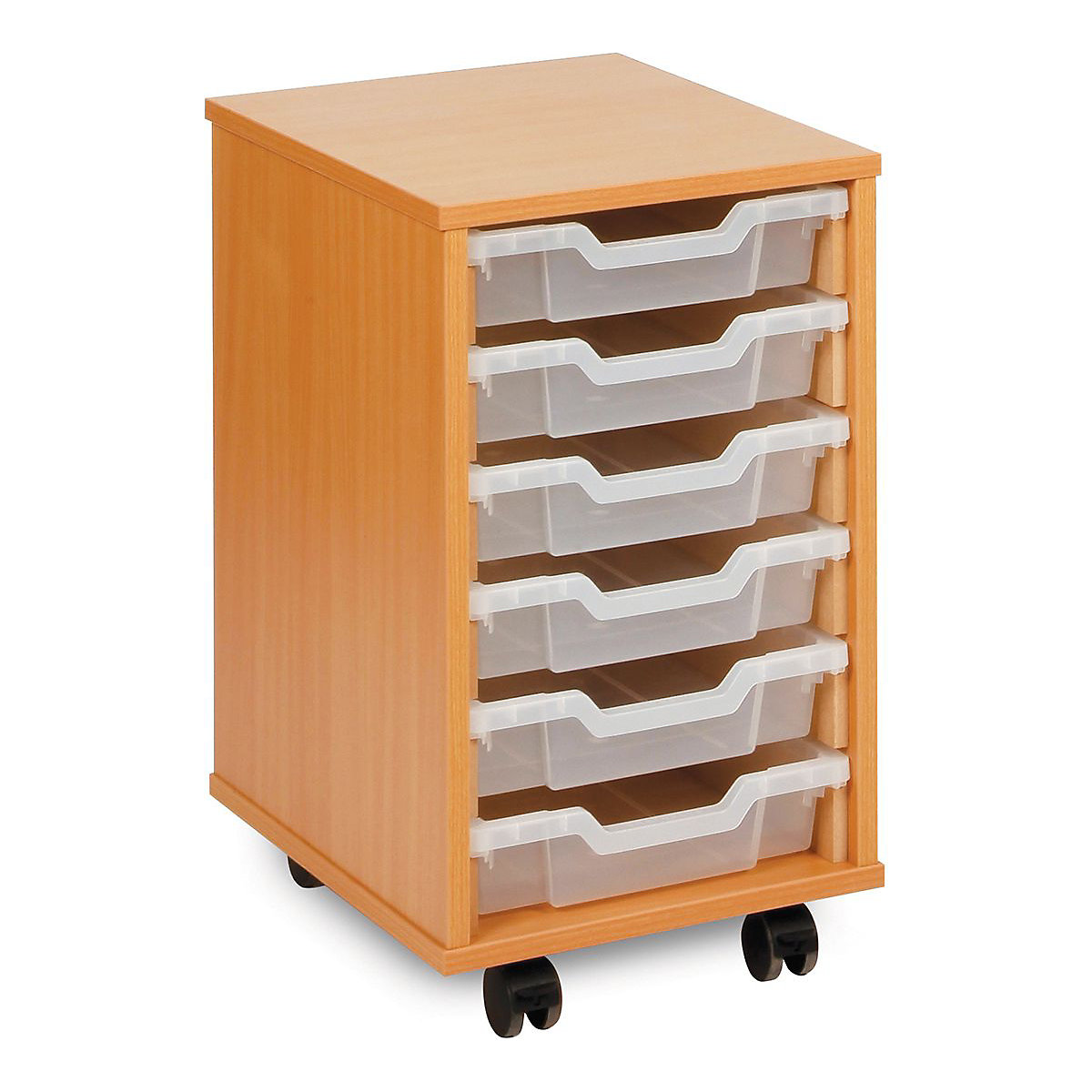 6 Single Tray Wooden Units