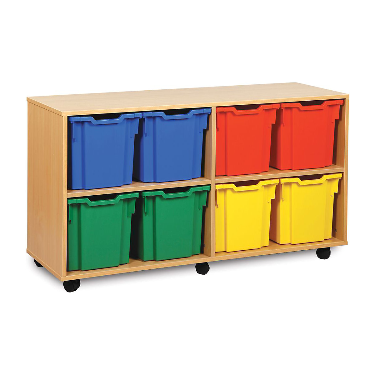 8 Quad Tray Wooden Units