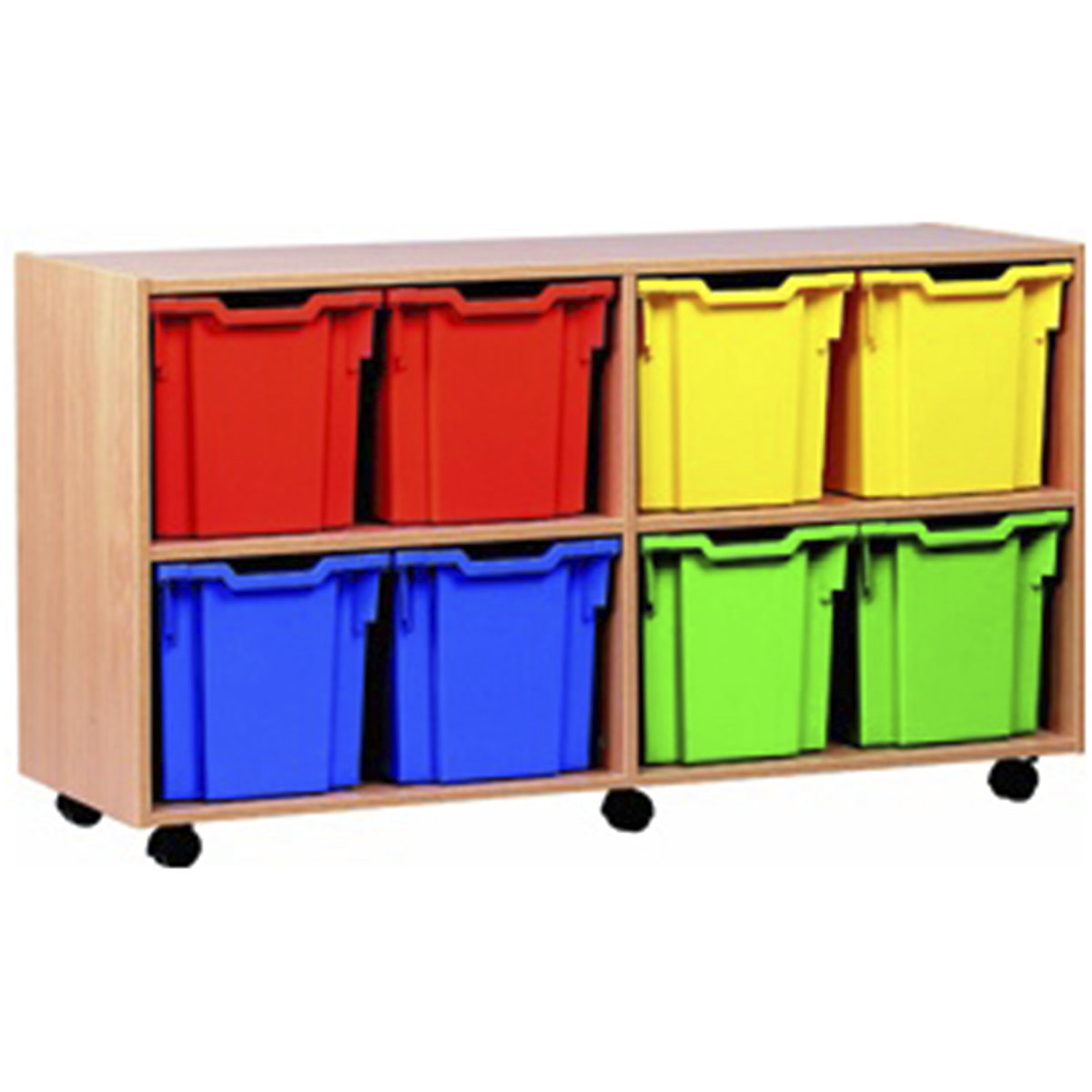 8 Tray Quad Mobile Storage