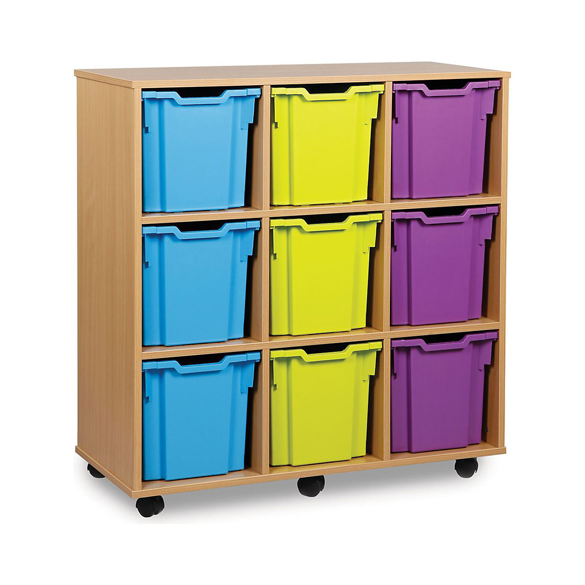 9 Quad Tray Wooden Units