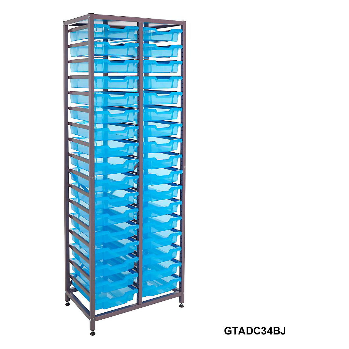 Gratnells Double Column Storage Units With 34 Shallow Trays (Product illustration 5)-4