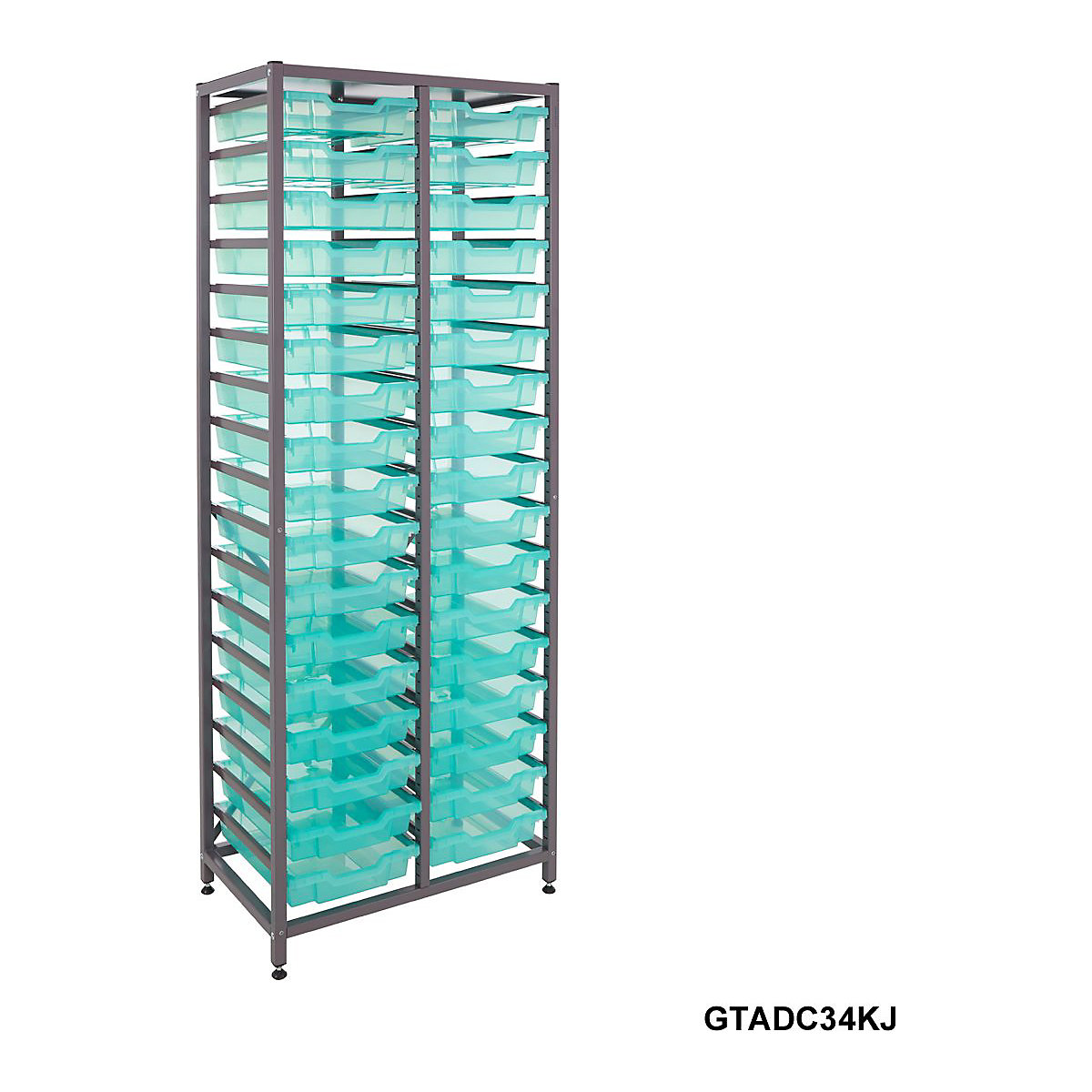 Gratnells Double Column Storage Units With 34 Shallow Trays (Product illustration 9)-8