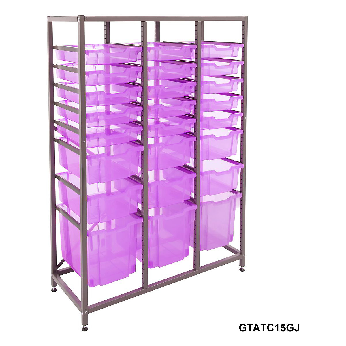 Gratnells Triple Column Storage Units With 15 Shallow 6 Deep & 3 Jumbo Trays (Product illustration 8)-7