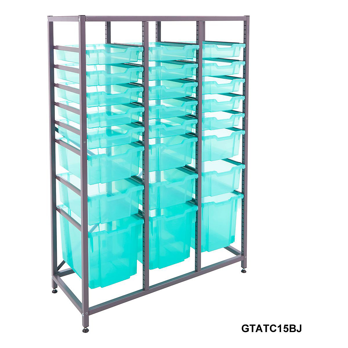 Gratnells Triple Column Storage Units With 15 Shallow 6 Deep & 3 Jumbo Trays (Product illustration 9)-8