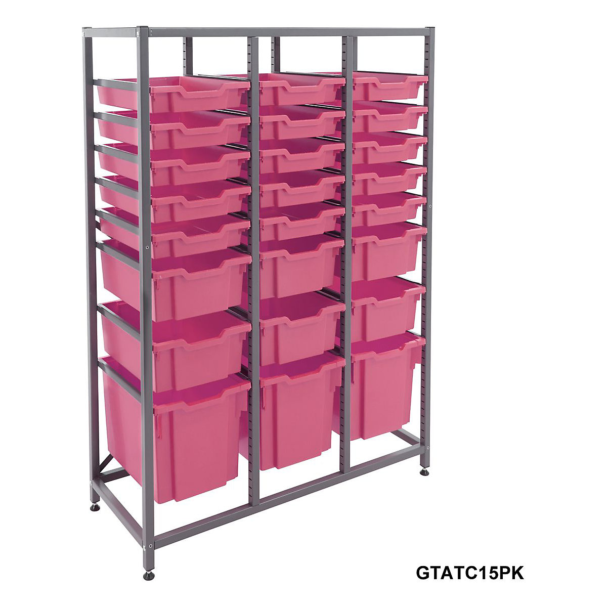 Gratnells Triple Column Storage Units With 15 Shallow 6 Deep & 3 Jumbo Trays (Product illustration 11)-10