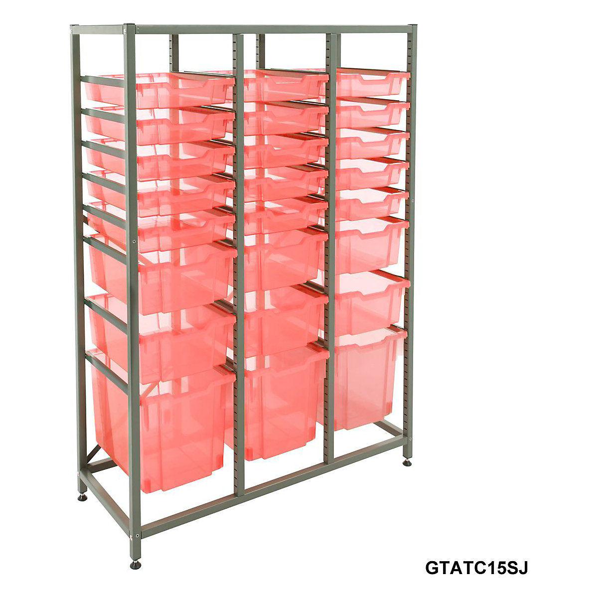Gratnells Triple Column Storage Units With 15 Shallow 6 Deep & 3 Jumbo Trays (Product illustration 13)-12