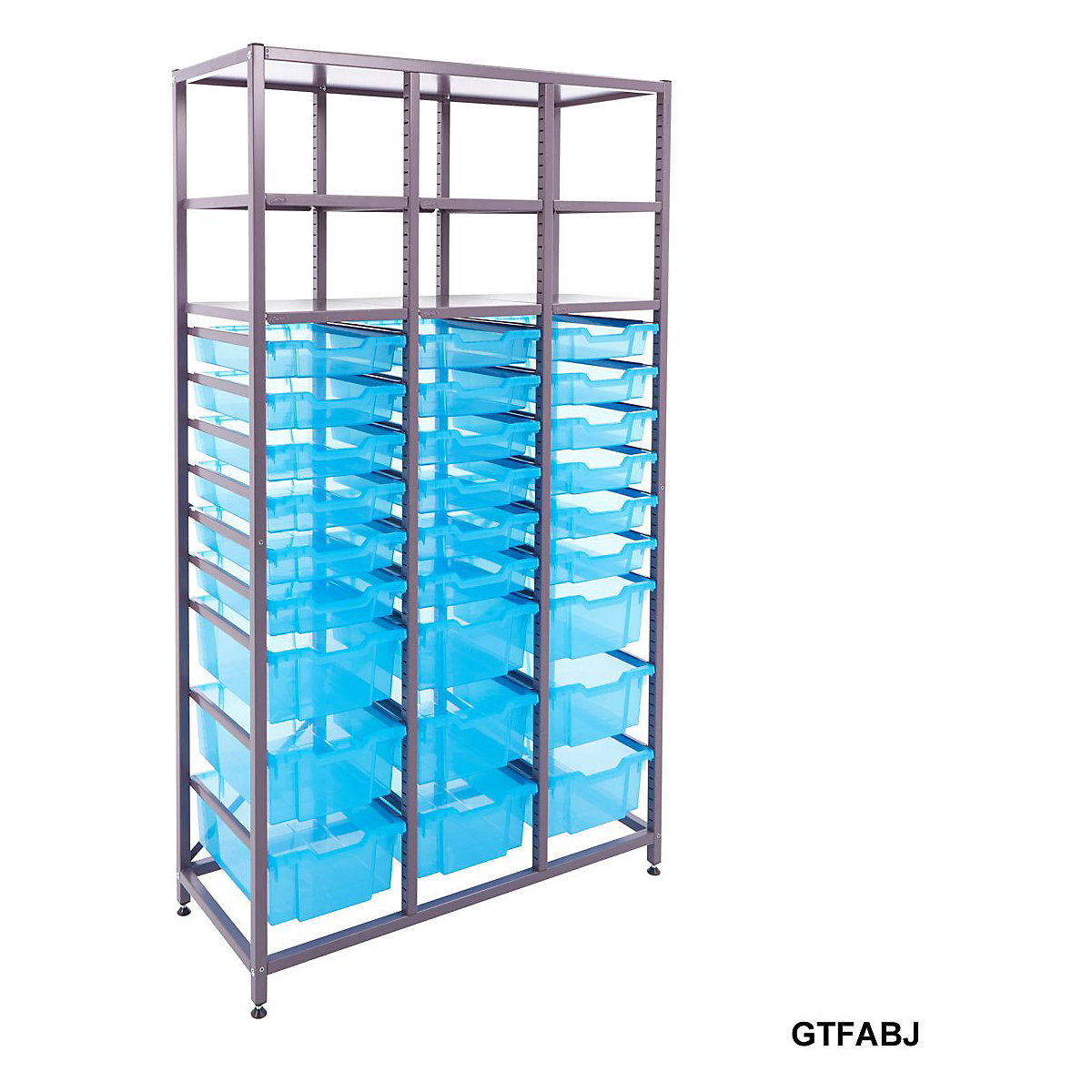 Gratnells Triple Column Storage Units With 18 Shallow And 9 Deep Trays (Product illustration 6)-5