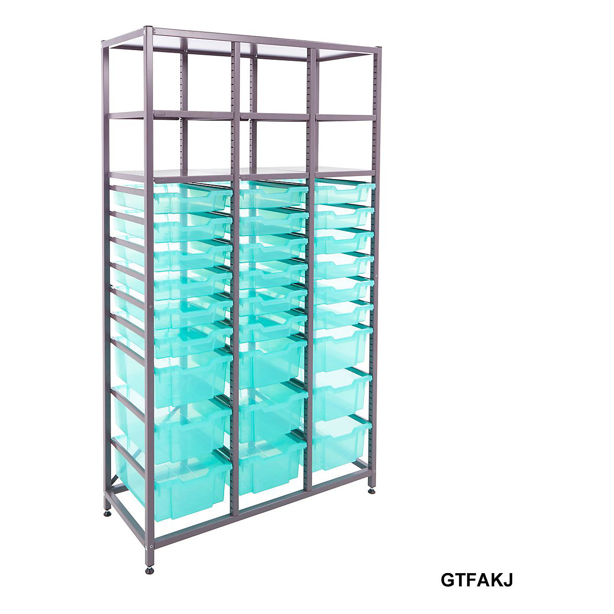 Gratnells Triple Column Storage Units With 18 Shallow And 9 Deep Trays (Product illustration 11)-10