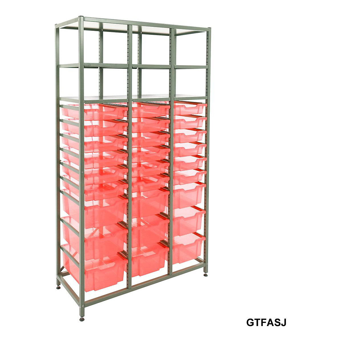 Gratnells Triple Column Storage Units With 18 Shallow And 9 Deep Trays (Product illustration 7)-6