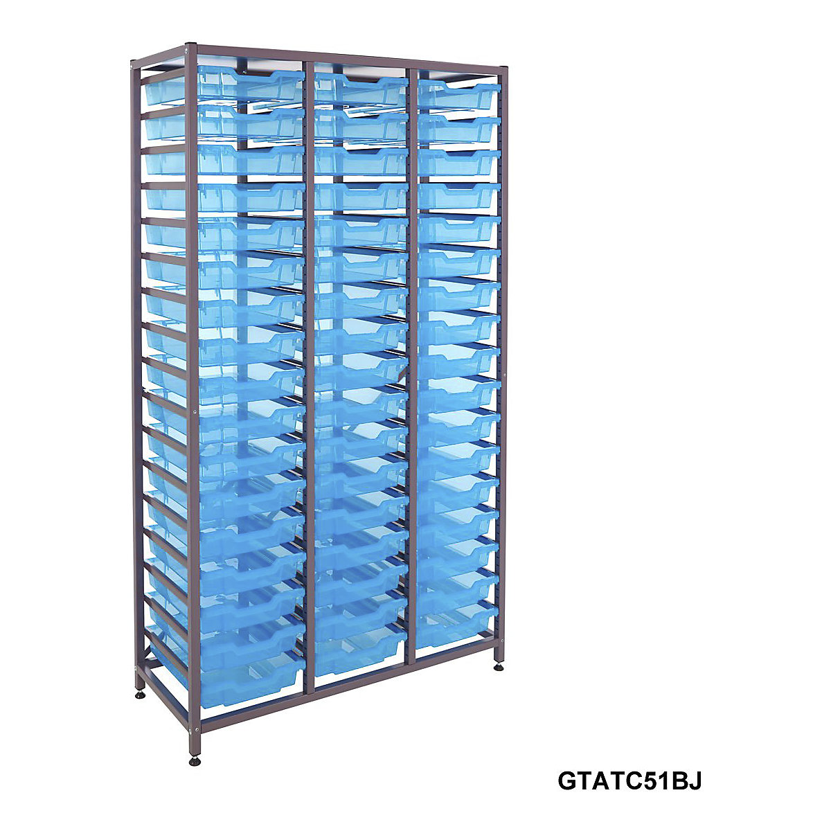 Gratnells Triple Column Storage Units With 51 Shallow Trays (Product illustration 4)-3