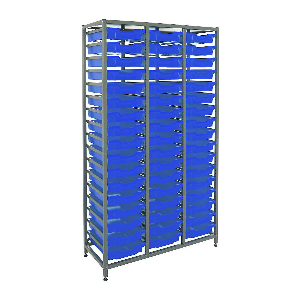 Gratnells Triple Column Storage Units With 51 Shallow Trays