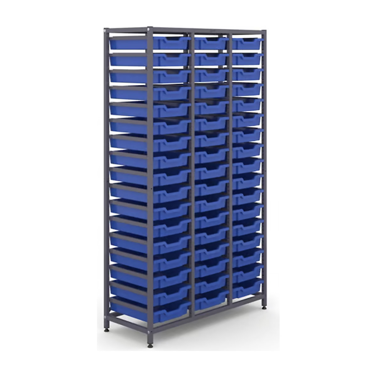 Gratnells Triple Column Storage Units With 51 Shallow Trays