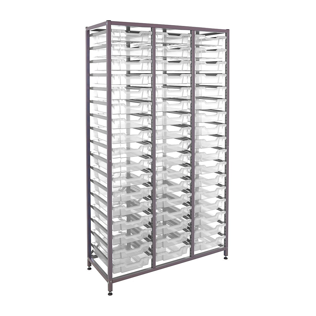 Gratnells Triple Column Storage Units With 51 Shallow Trays