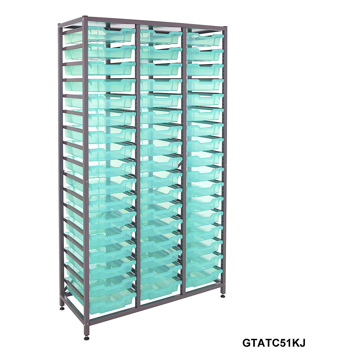 Gratnells Triple Column Storage Units With 51 Shallow Trays (Product illustration 8)-7