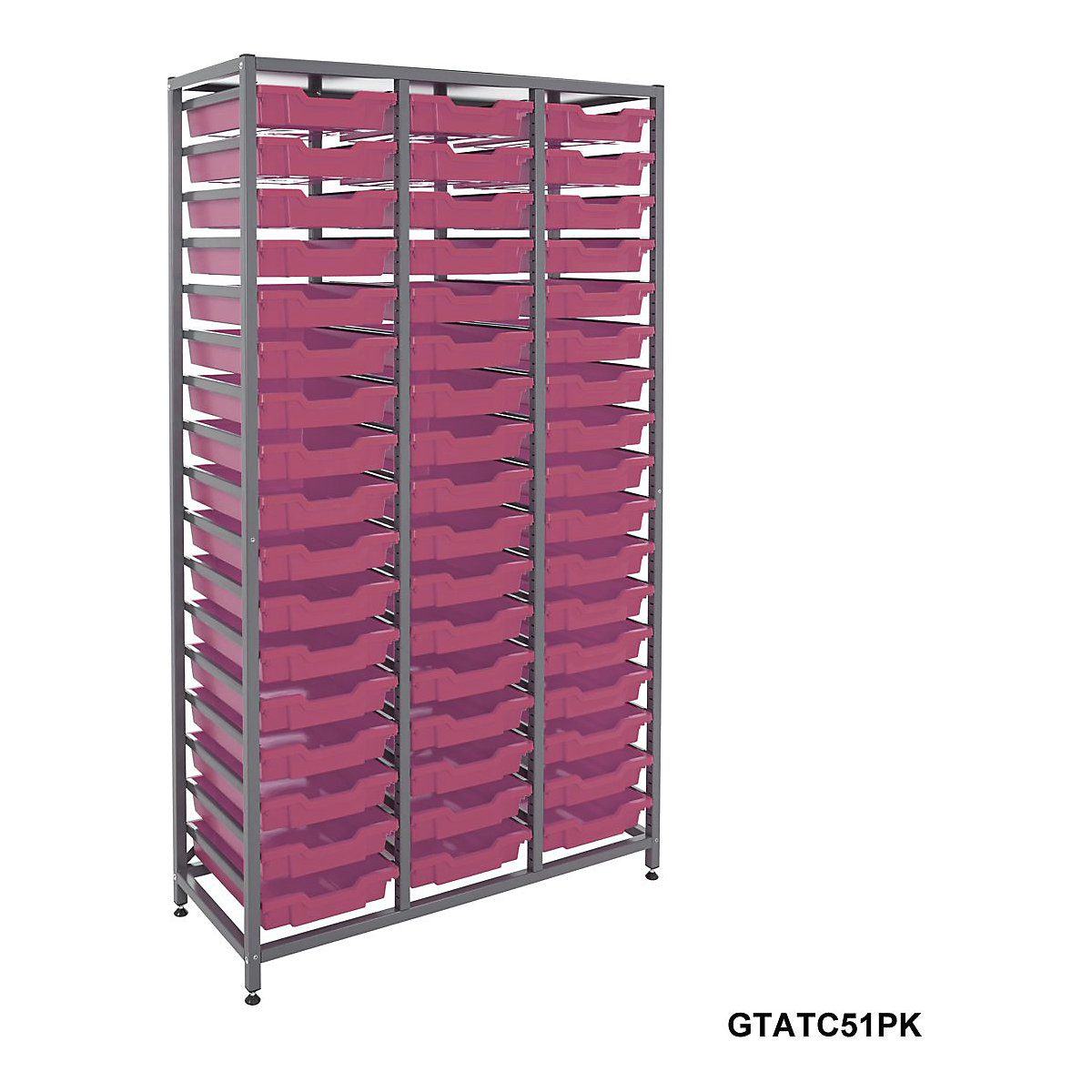 Gratnells Triple Column Storage Units With 51 Shallow Trays (Product illustration 10)-9