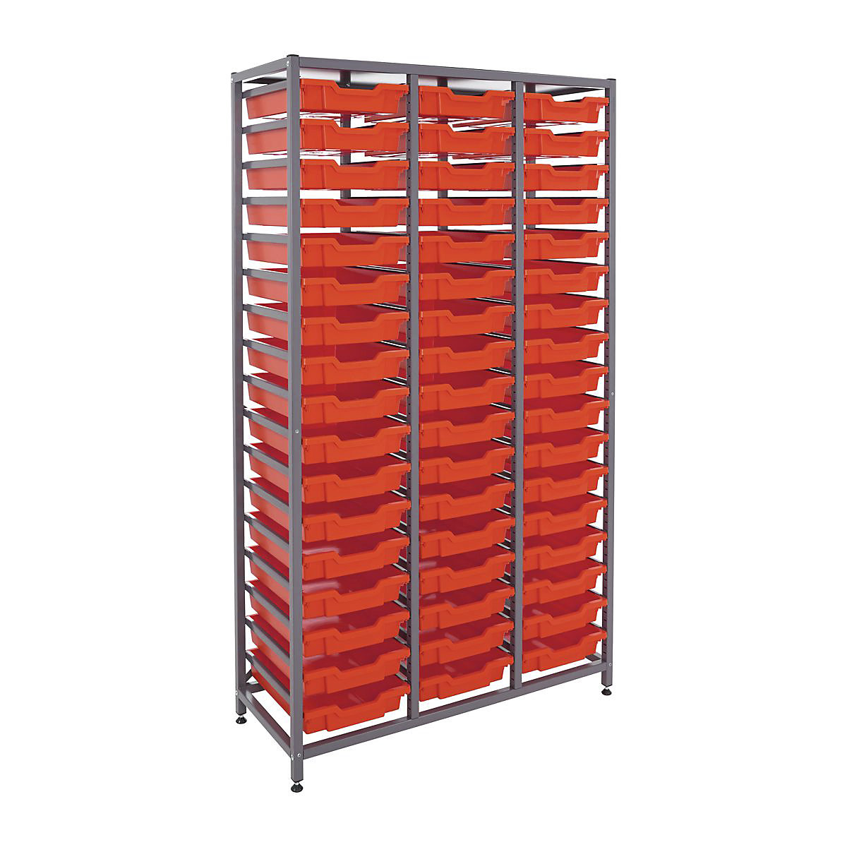 Gratnells Triple Column Storage Units With 51 Shallow Trays