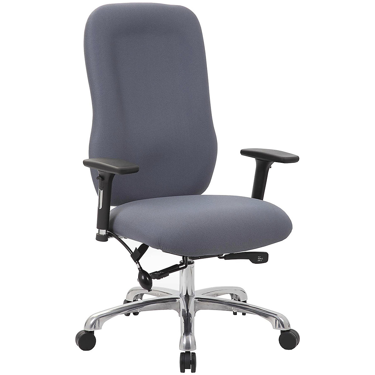 AirTask 24 Hour High Back Posture Office Chair With Pocket Sprung Seat, AirTask 24 Hour High Back Posture Office Chair With Pocket Sprung Seat, AirTask 24 Hour High Back Posture Office Chair with Pocket Sprung Seat |  Grey | Flat Packed-2