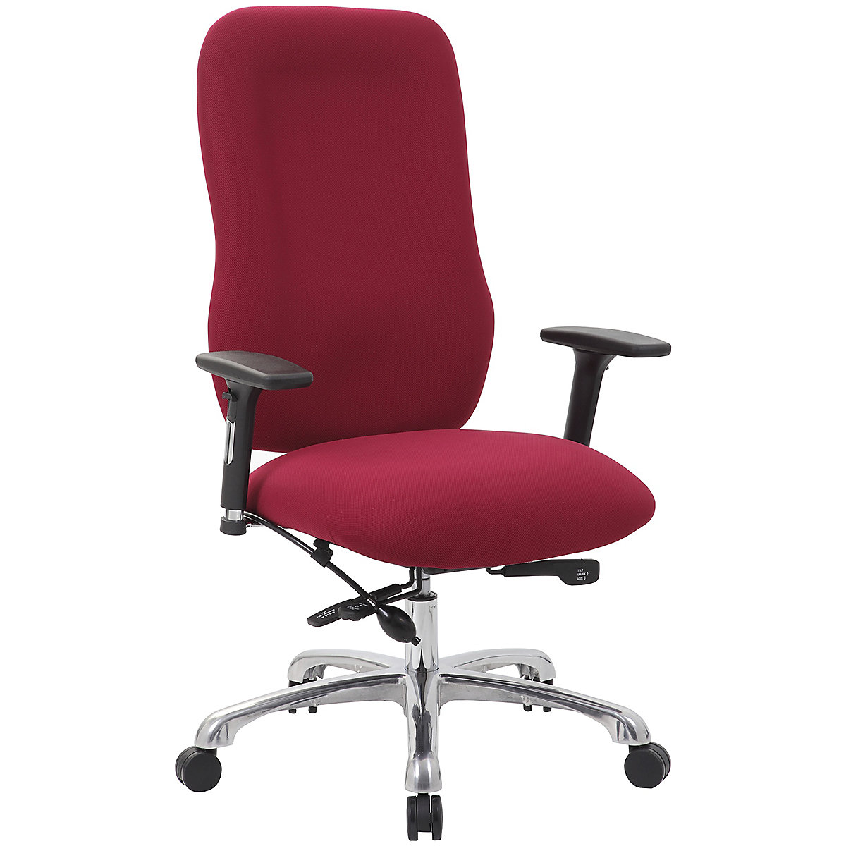 AirTask 24 Hour High Back Posture Office Chair With Pocket Sprung Seat, AirTask 24 Hour High Back Posture Office Chair With Pocket Sprung Seat, AirTask 24 Hour High Back Posture Office Chair with Pocket Sprung Seat |  Wine | Assembled-3