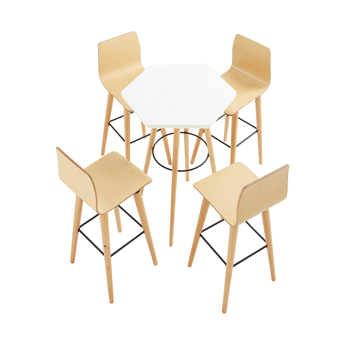 Scion Beech Meeting and Breakout High Stool (Product illustration 20)-19