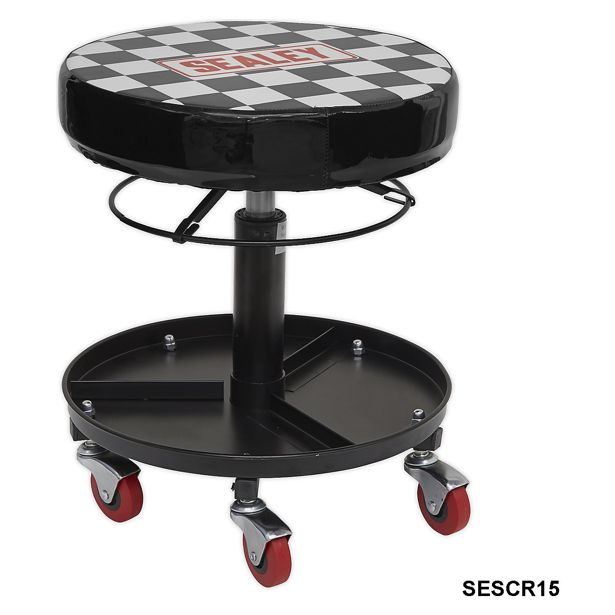 Sealey Pneumatic Mechanics Seat | Height Adjustable (Product illustration 3)-2
