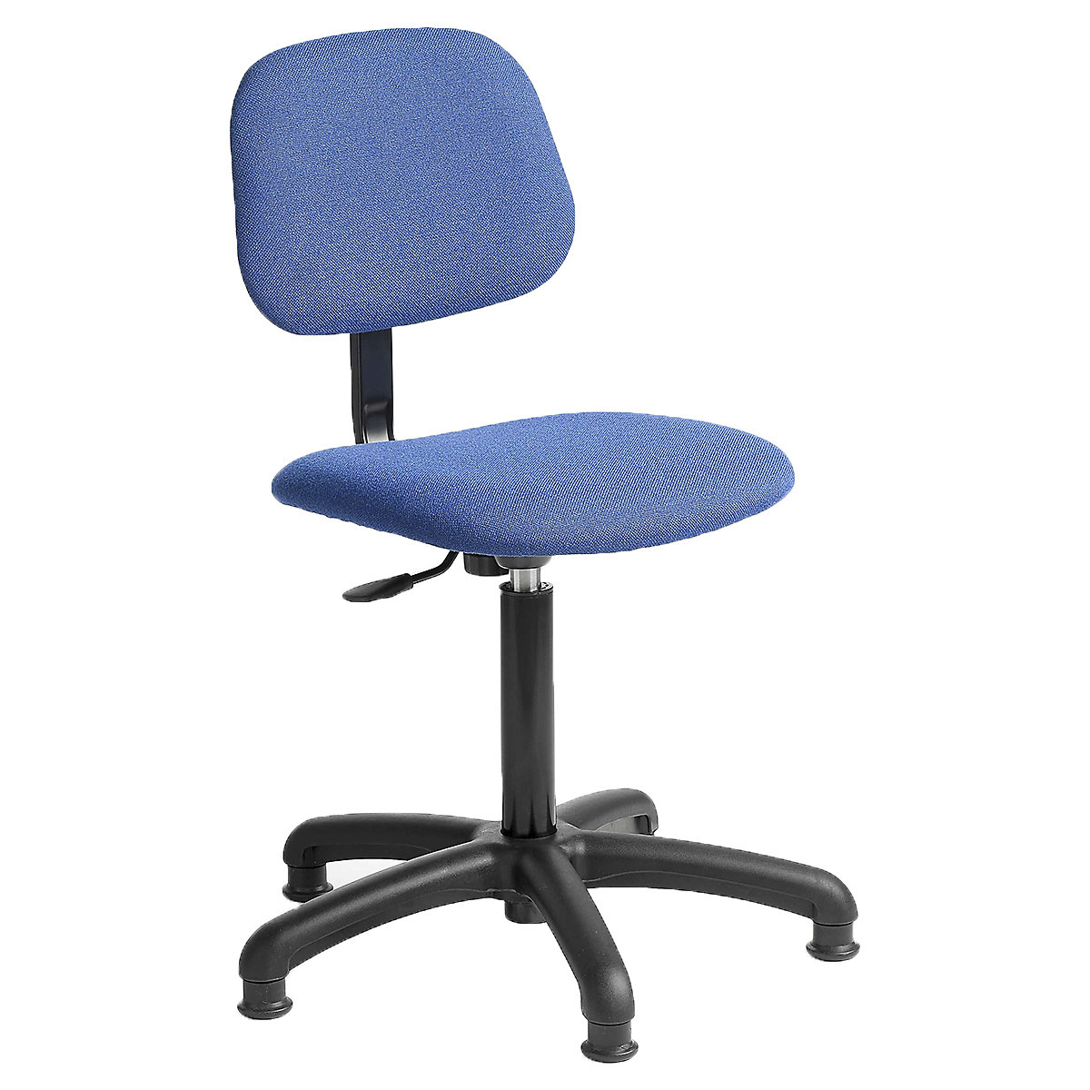 Upholstered Task Chairs, Upholstered Task Chairs, Blue Upholstered Workshop Chair with feet. Maximum Height 450-590mm-3