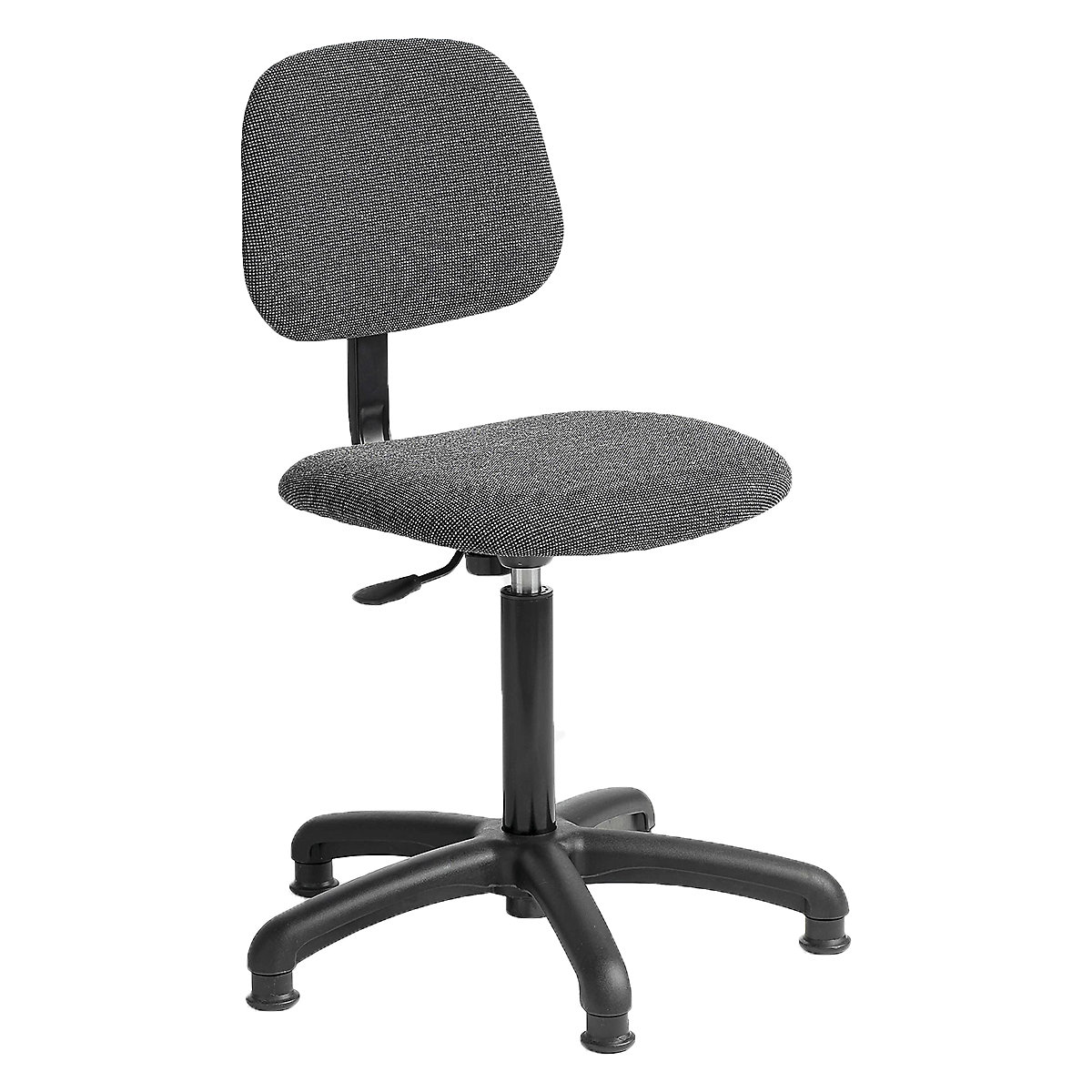 Upholstered Task Chairs, Upholstered Task Chairs, Charcoal Upholstered Workshop Chair with Castors. Seat Height 450-590mm-1