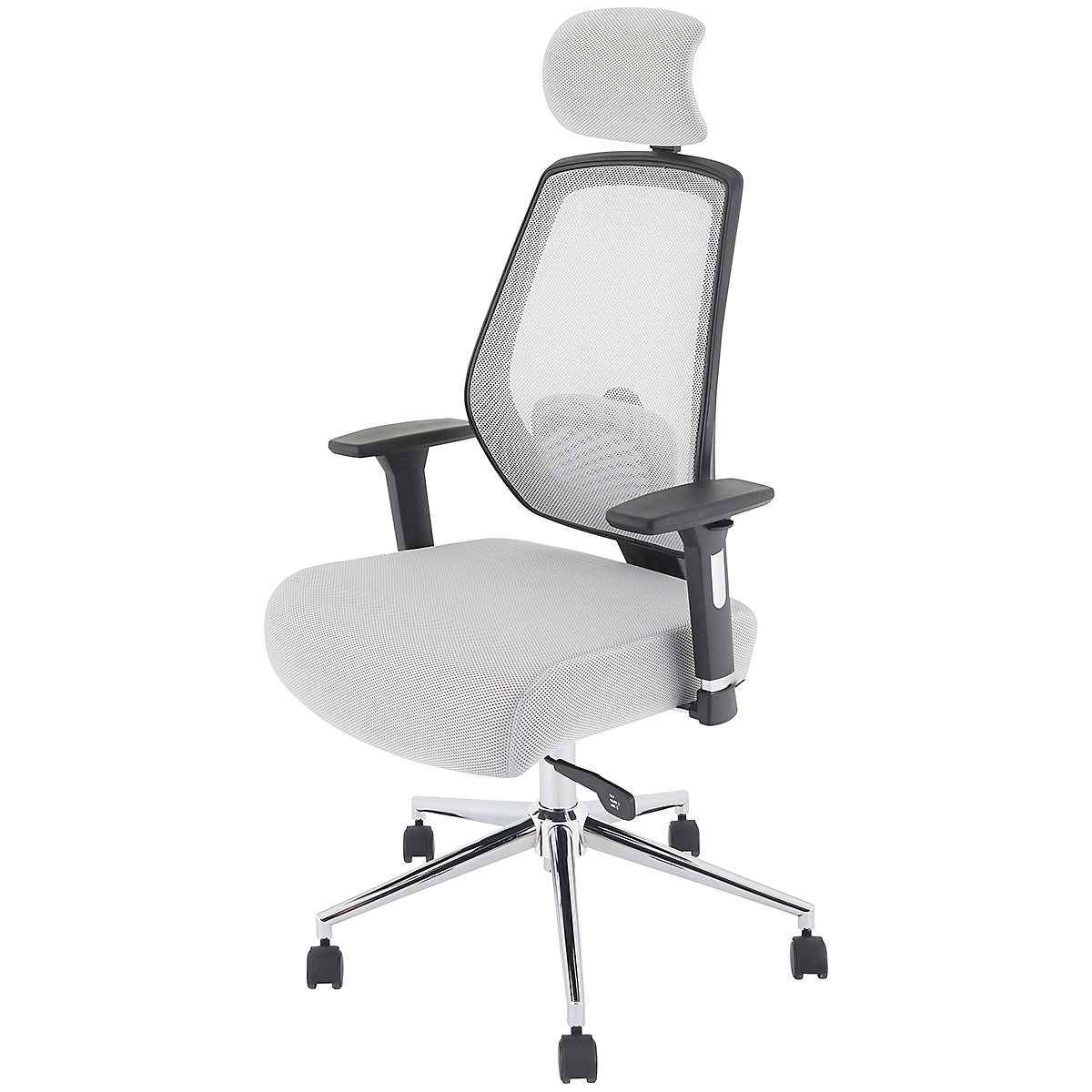 Ergo-Task Fully Loaded Mesh Office Chair with Posture Sprung Seat, Ergo-Task Fully Loaded Mesh Office Chair with Posture Sprung Seat, Ergo-Task Fully Loaded Mesh Office Chair with Posture Sprung Seat |  Grey  | With Headrest | Assembled-6