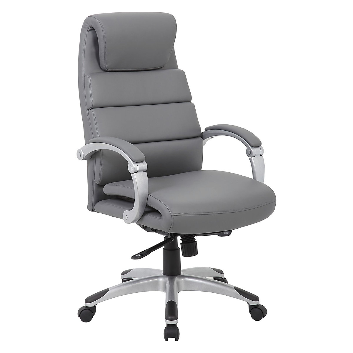 Esna Synchronous Bonded Leather Manager's Chair, Esna Synchronous Bonded Leather Manager's Chair, Esna Synchronous Bonded Leather Manager's Chair |  Grey  | Chiropractor Approved | Assembled-1