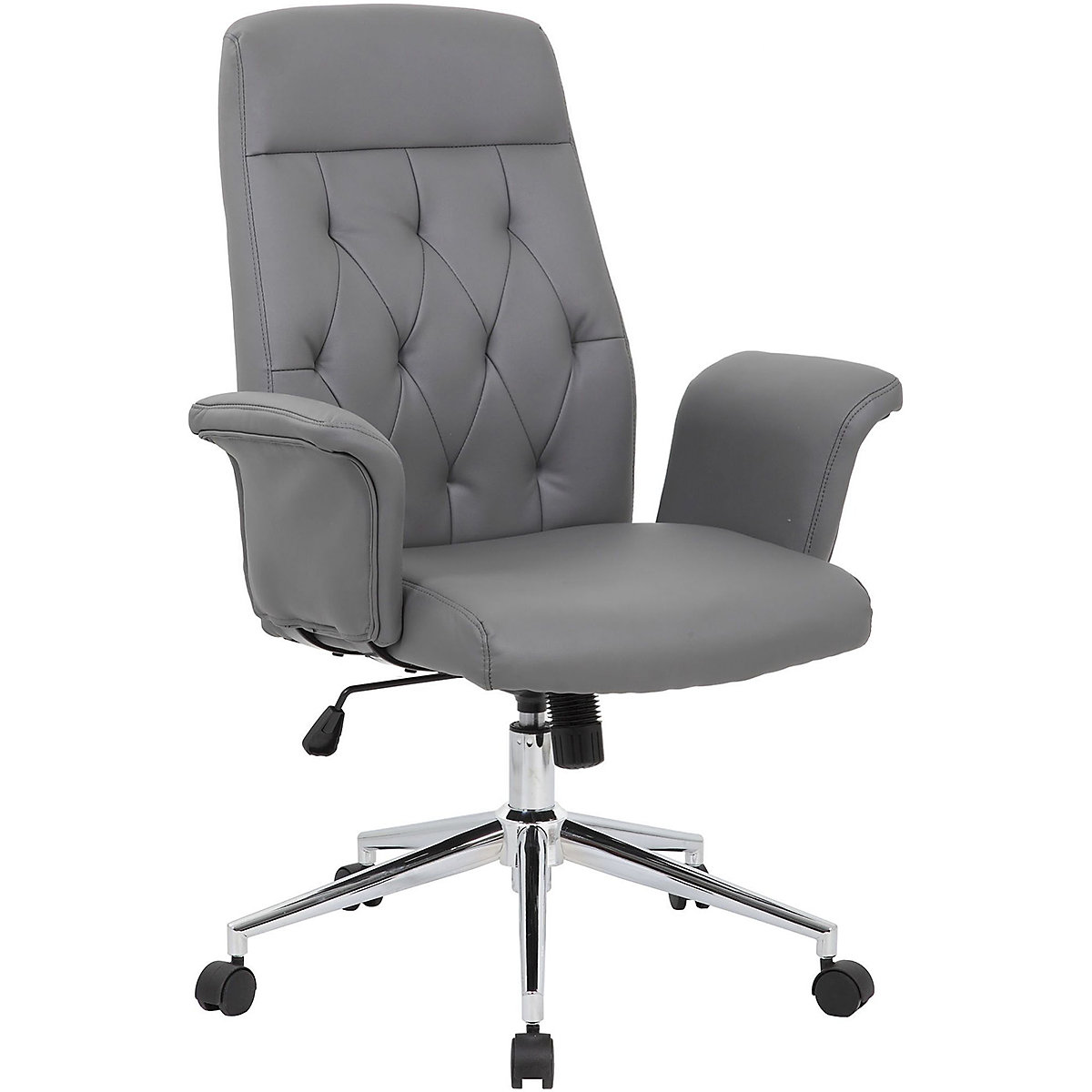 Retro Bonded Leather Office Chair, Retro Bonded Leather Office Chair, Retro Bonded Leather Office Chair |  Grey-3