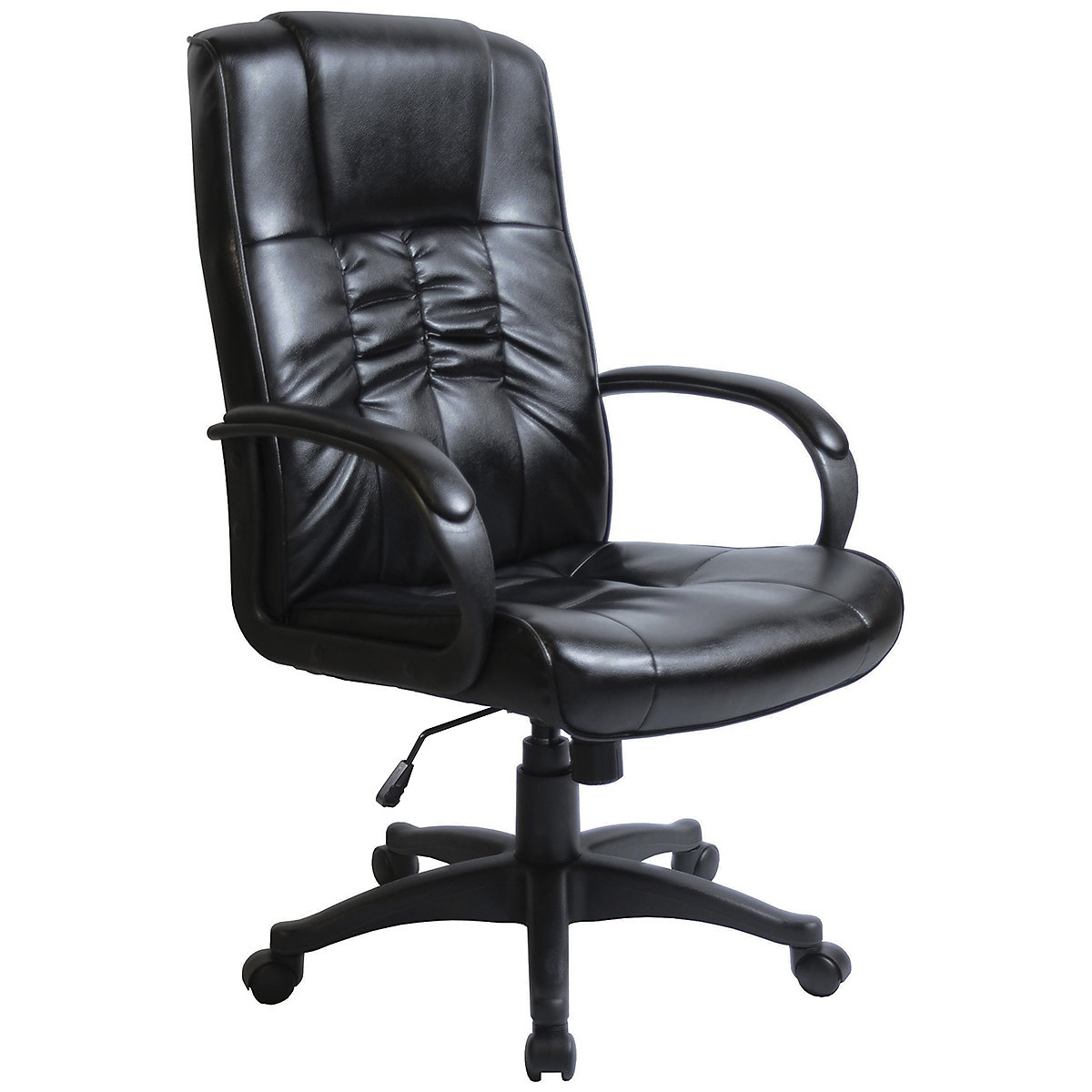 Turin Chrome Leather Manager Chair
