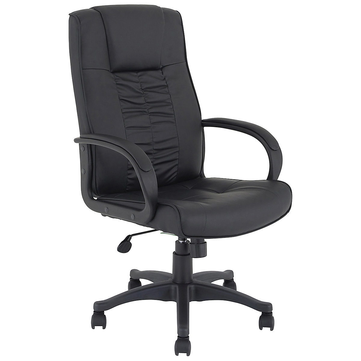 Turin Chrome Leather Manager Chair