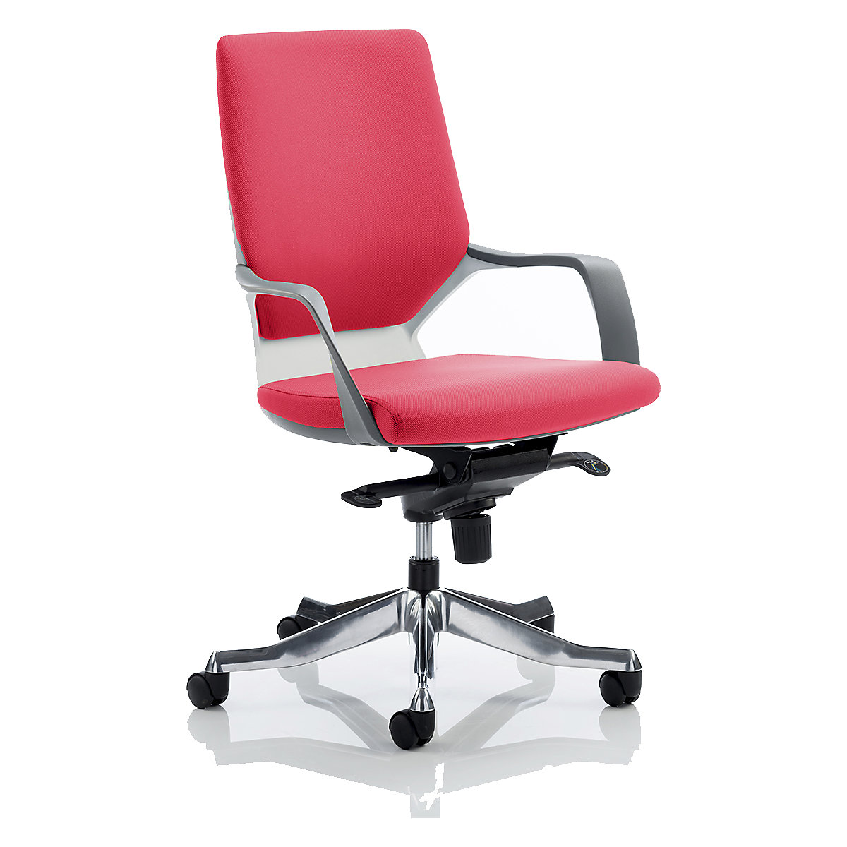 Xenon Executive Office Chair, Xenon Executive Office Chair, Xenon Executive White Shell Medium Back Bespoke Colour Bergamot Cherry 1030h x 640w x 650d mm | Bergamot Cherry | 125 KG Weight Capacity | 8 Hours Usage-1
