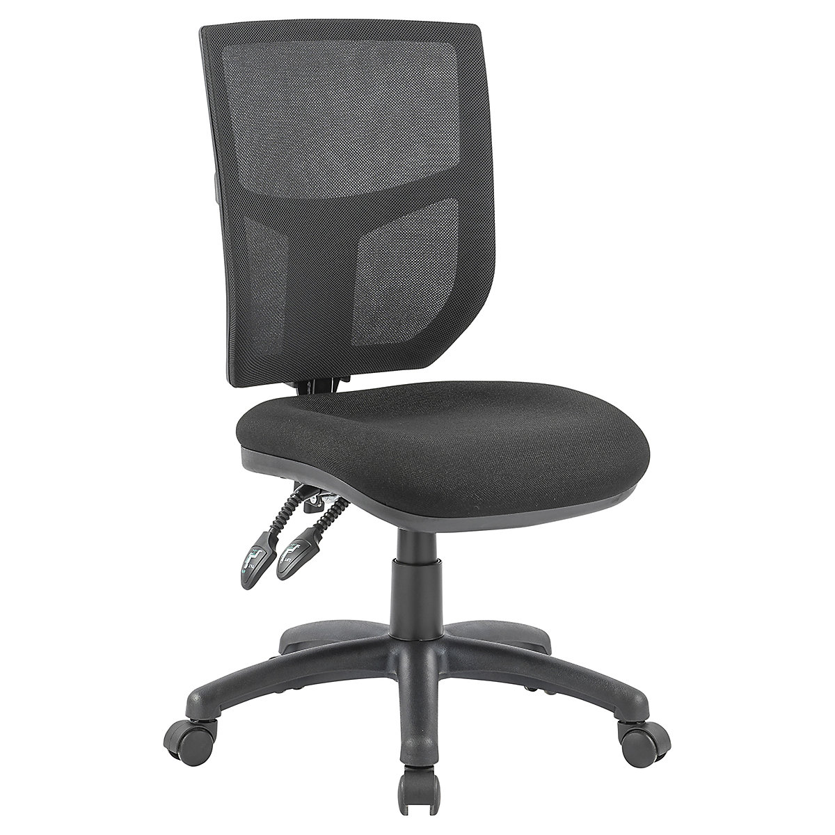BiGDUG Essentials 2 Lever Mesh Operator Chair, BiGDUG Essentials 2 Lever Mesh Operator Chair, BiGDUG Essentials 2 Lever Mesh Operator Chair |No Arms | Black-1