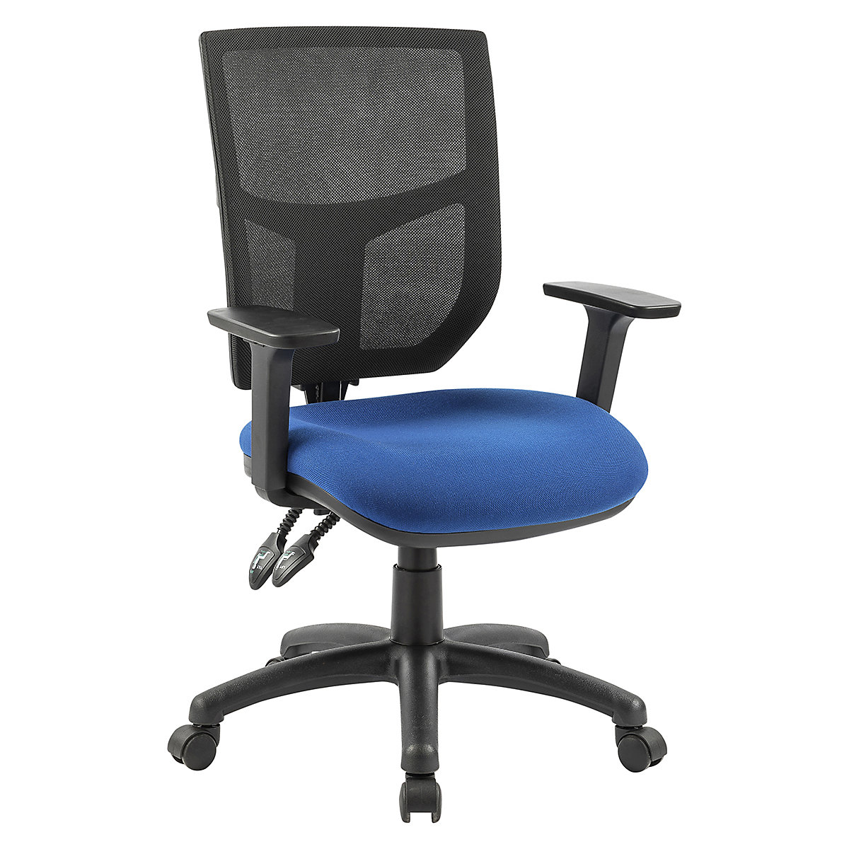 BiGDUG Essentials 2 Lever Mesh Operator Chair, BiGDUG Essentials 2 Lever Mesh Operator Chair, BiGDUG Essentials 2 Lever Mesh Operator Chair |Adjustable Arms | Blue-5